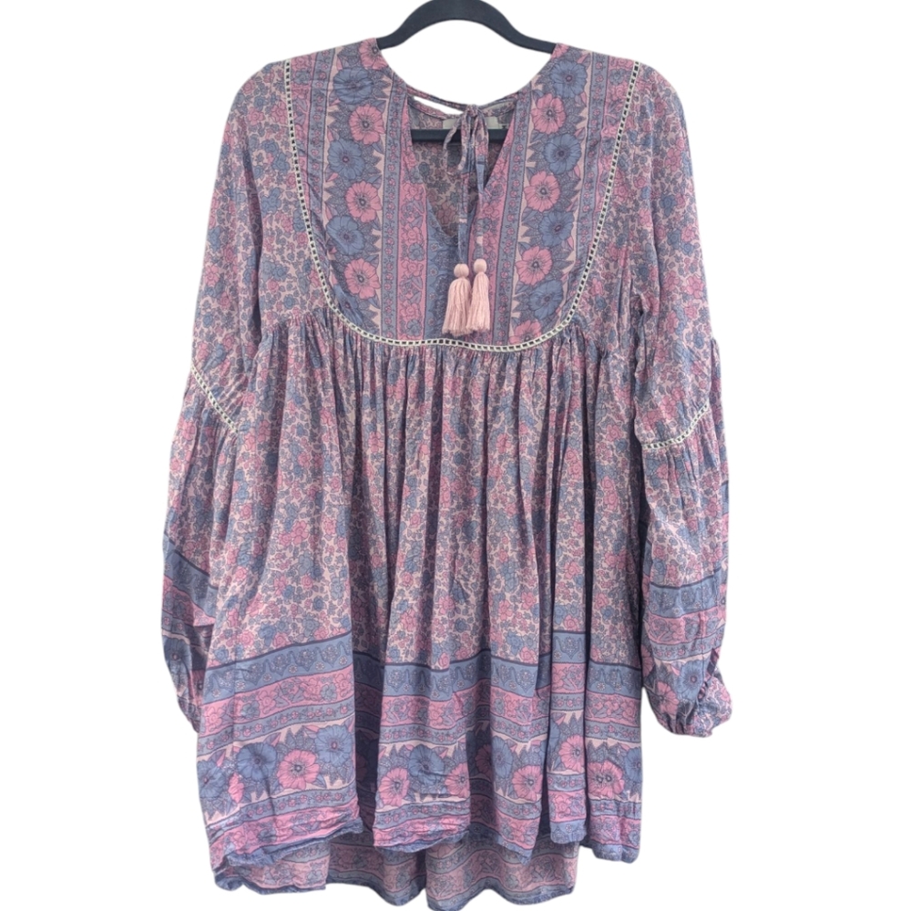 The Fox and the Mermaid Venice Pink Floral Dress. S/M